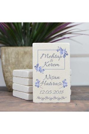 Kişiye Özel 5x8cm Taş Magnet - dnts043