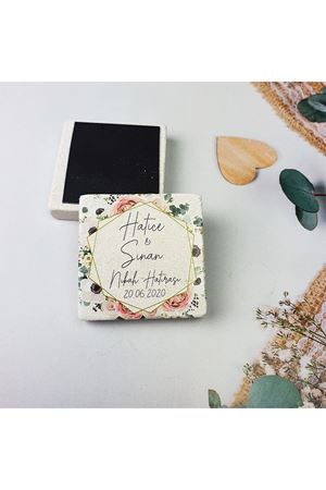Nikah Magneti Kare Taş Magnet Nikah Şekeri