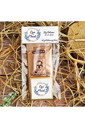 Türk Kahveli Çikolatalı Poşetli Hediyelik dnmk007