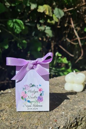 Bubble Mum Nikah Şekeri Kartlı Kurdeleli