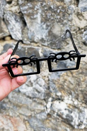 Halloween Gözlük Siyah Örümcekli Gözlük Plastik Cadılar Bayramı Gözlüğü