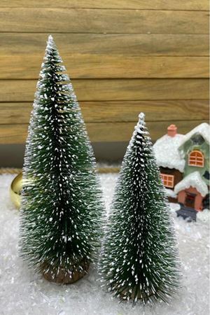 Yılbaşı Masa Çamı 2li Set Masa Üstü Minik Yılbaşı Çam Ağacı Seti