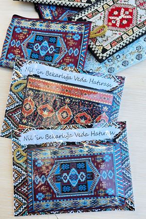 Kına Hediyesi Kilim Dokuma Desen Cüzdan 5 Adet