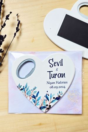 Kalp Açacak Magnet Nişan Hatırası