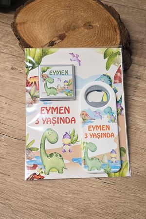 Açacak Magnet ve Madlen Çikolata Hediyelik Dinozor Konsept
