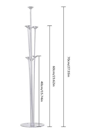 Balon Standı 7 li Masaüstü Balon Tutucu 7li Stand