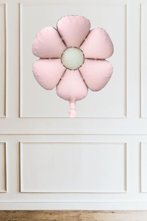 Retro Pembe Papatya Folyo Balon