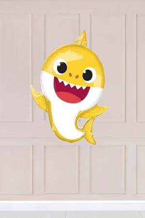Sarı Baby Shark Folyo Balon