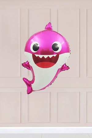 Pembe Baby Shark Folyo Balon