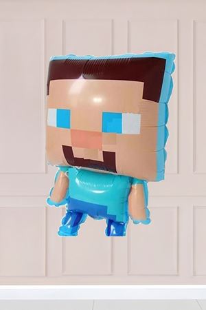 Minecraft Steve Folyo Balon