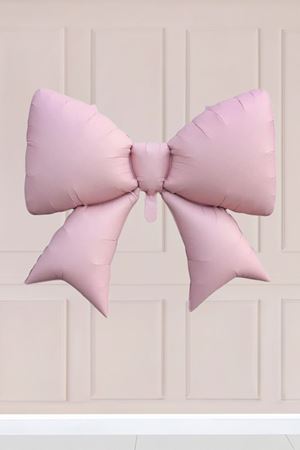 Büyük Pembe Fiyonk Folyo Balon 98x75cm