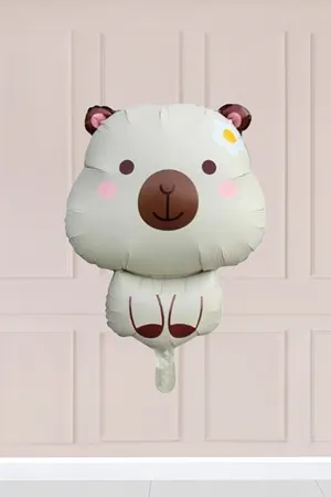Kapibara Folyo Balon KREM Capybara Şekilli Balon