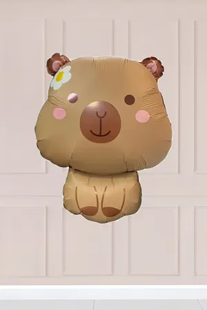 Kapibara Folyo Balon Kahve Capybara Şekilli Balon