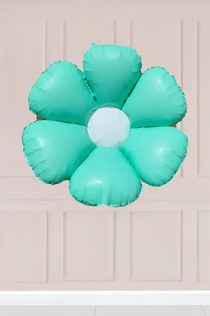Su Yeşili Papatya Folyo Balon