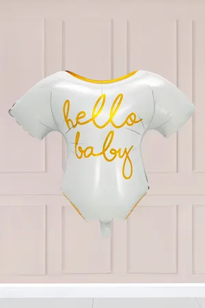 Hello Baby Yazılı Elbise Folyo Balon Baby Shower Balonu 5490