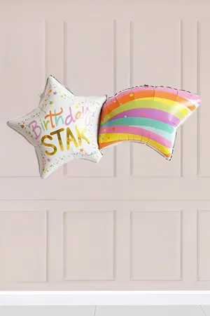Birthday Star Yazılı Yıldız Folyo Balon