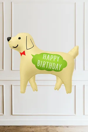 Köpek Folyo Balon Happy Birthday Yazılı 7371