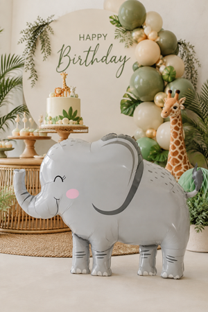 Büyük Fil Folyo Balon 5124 - Fil Şekilli Safari Folyo Balon