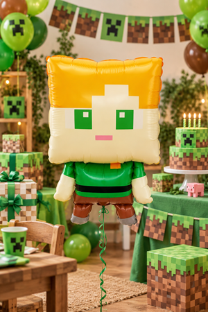 Alex Figür Folyo Balon Minecraft Tema Folyo Balon