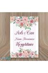 Soft Çiçekler Konsept Karşılama Panosu