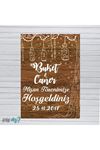 Vintage Ahşap Konsept Karşılama Panosu