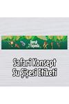 Safari Konsept Su Şişesi Etiketi