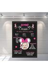 Minie Mouse Konsept Fotoğraflı Künye Panosu