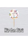 İsme Özel Kürdan Süsü Uzay Temalı 10 Adet
