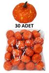 Cadılar Bayramı Minik Bal Kabağı Figür Süs 5cm - 30 ADET