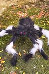 Tüylü Gerçekçi Örümcek Süs Halloween Süsleri Siyah Beyaz Örümcek Büyük Boy