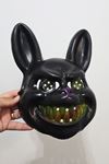 Siyah Tavşan Halloween Maske Katil Tavşan Cadılar Bayramı Maskesi