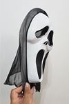 Çığlık Maske Halloween Maske Arkası Tüllü Cadılar Bayramı Maskesi