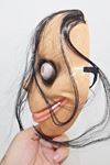 Momo Maske Saçlı Halloween Maske Cadılar Bayramı Momo Maskesi