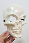 Beyaz Parlak Kuru Kafa Halloween Maske Cadılar Bayramı Kurukafa Maske