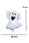 Hayalet Folyo Balon Halloween Balonu Beyaz Hayalet Cadılar Bayramı Balonu