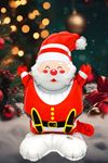 Ayaklı Küçük Oturan Noel Baba Balon Yılbaşı Balonu