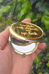 Hediyelik Gold Ayna İçindeki Çok Değerli Ona İyi Bak Yazılı Ayna