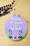 8 Mart Hediyesi Özel Baskılı Plastik Kapaklı Makyaj Aynası Cep Aynası