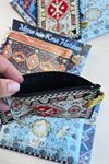 Etnik Cüzdan Kına Hatırası Kilim Desen Çanta Cüzdan Kına Hediyesi