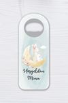 Dik Açacak Magnet Hediyelik - Anne Kız Tavşan Konsept