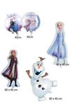 Karlar Ülkesi Frozen Elsa Folyo Balon Seti 5li