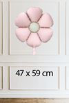 Retro Papyonlu Ayı Pembe Gökkuşağı Papatya Temalı Kız Doğum Günü Baby Shower Balon Seti