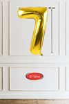 7 Yaş Gold Balon 16 inç Altın Rakam Balon