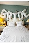 Beyaz Bride Balonları 100cm Dev BRIDE Balon Bekarlığa Veda Balon Seti