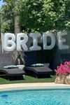 Beyaz Bride Balonları 100cm Dev BRIDE Balon Bekarlığa Veda Balon Seti