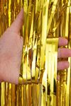 Gold Fon Perde Arka Fon Duvar Perdesi Kapı Perdesi Gold