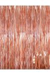 Rose Gold Fon Perde Arka Fon Duvar Perdesi Kapı Perdesi Rose