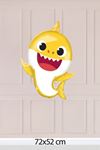 3lü Baby Shark Folyo Balon Paketi Sarı Mavi Pembe Baby Shark Balonlar