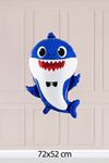 3lü Baby Shark Folyo Balon Paketi Sarı Mavi Pembe Baby Shark Balonlar