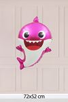 3lü Baby Shark Folyo Balon Paketi Sarı Mavi Pembe Baby Shark Balonlar